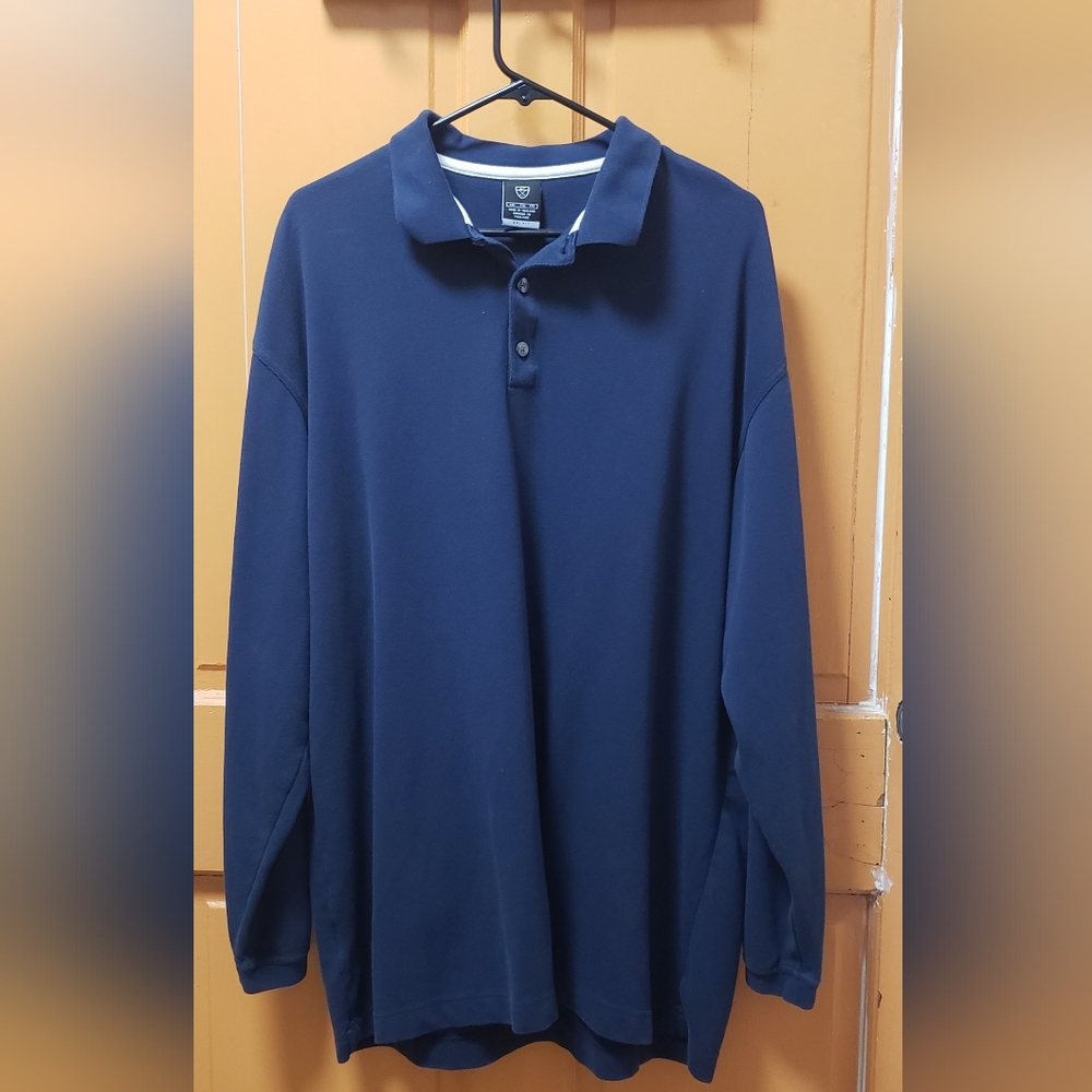 Nike Dri-Fit Long Sleeved Polo Style Shirt size XXL 2XL